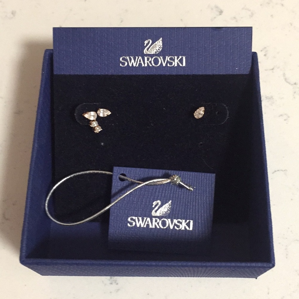 Swarovski Rose Gold Studs